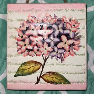 3 Piece Floral Hydrangea Wall Hanging Decor